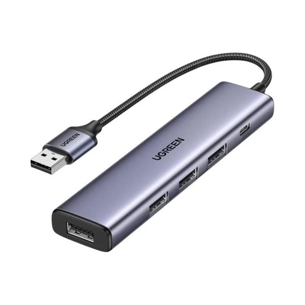 Adaptador USB-C Ugreen 4 Portas USB 3.0 - Compatível com Macbook, iPad Pro e Samsung Galaxy Imagem de Adaptador USB-C Ugreen 4 Portas USB 3.0 - Compatível com Macbook, iPad Pro e Samsung Galaxy