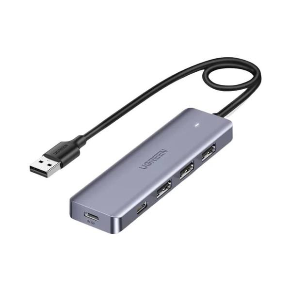 Imagem de Adaptador USB-C Ugreen 4 Portas USB 3.0 - Compatível com Macbook, iPad Pro e Samsung Galaxy