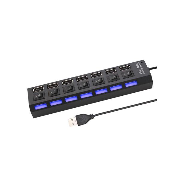 Imagem de Adaptador USB Hub USB 2.0 Lemox 4 Entradas 480 Mbps