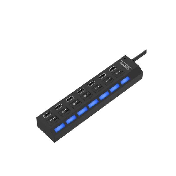 Imagem de Adaptador USB Hub USB 2.0 Lemox 4 Portas 480 Mbps