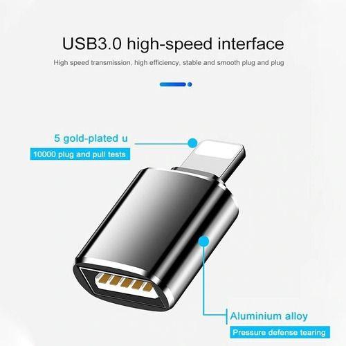 Imagem de Adaptador Usb Para iPhone iPad Ios 13 - Lightning P/ Otg Usb