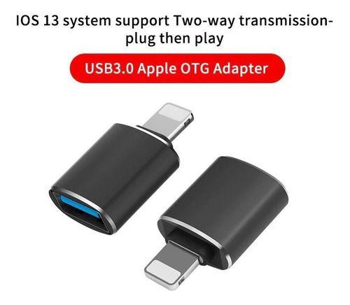 Imagem de Adaptador Usb Para iPhone iPad Ios 13 - Lightning P/ Otg Usb