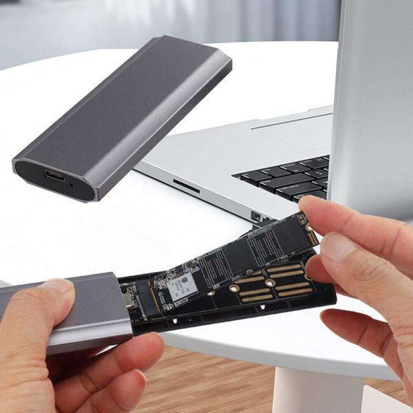 Imagem de Adaptador USB Para SSD M2 Nvme Pcie E Ngff Sata Usb 3.0 E Usb Tipo C Case Externo 10GB/s