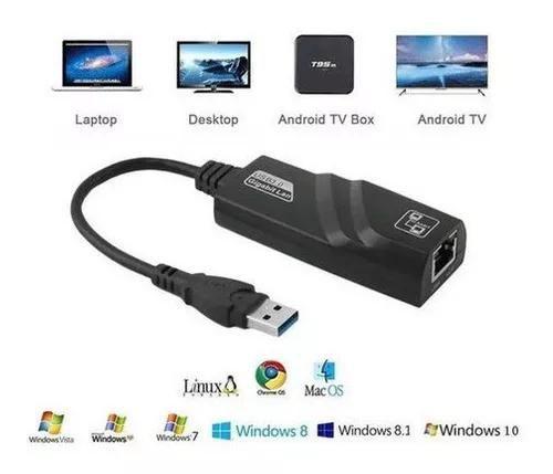 Adaptador Usb Pra Rj45 1000mbps Pc Tv LT-1168 - Rhos Imagem de Adaptador Usb Pra Rj45 1000mbps Pc Tv LT-1168
