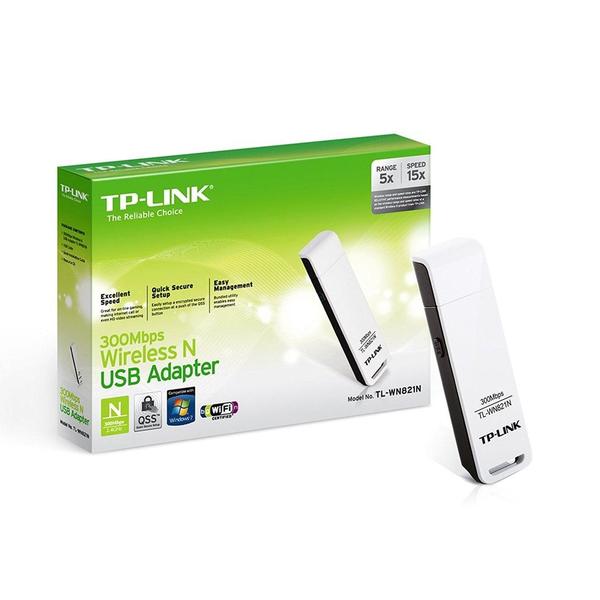 Imagem de Adaptador Usb Sem Fio N 300mbps Tp-Link Tl-WN821N