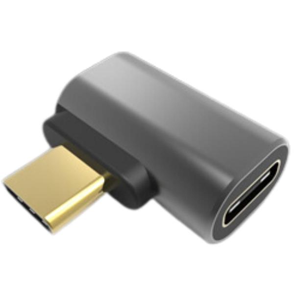 Imagem de Adaptador USB Tipo-C Fêmea para Tipo-C Macho com Curvatura