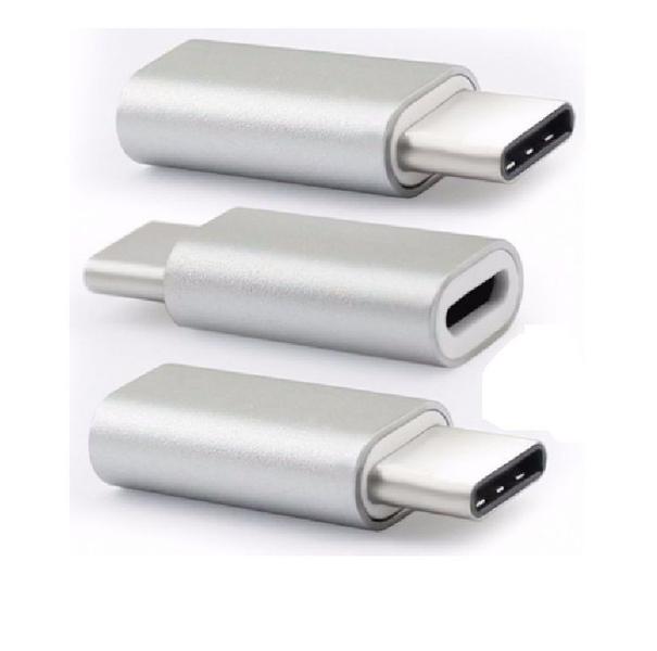 Imagem de Adaptador Usb Tipo C Machoxmicro Usb 2.0 Femea Metal Tebera