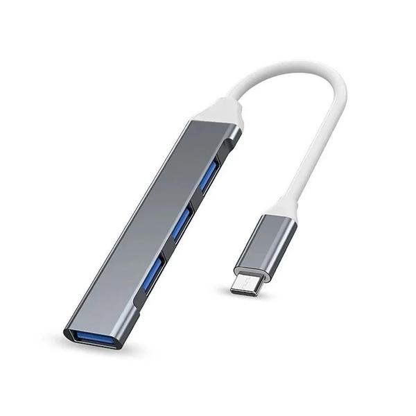 Imagem de Adaptador USB Tipo C para 4 Portas USB 3.1 - Multiportas para Samsung, Macbook, Pro, Air e PC