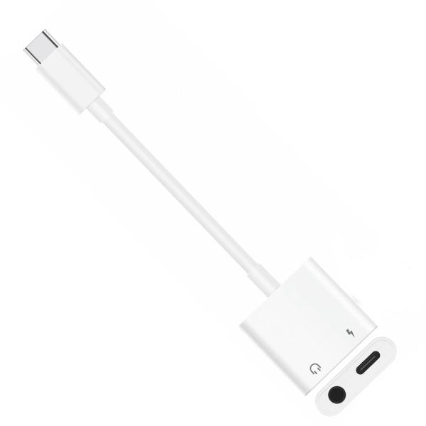 Imagem de Adaptador Usb Type-c 2em1 Para Fone 3.5mm P2 E Carregamento