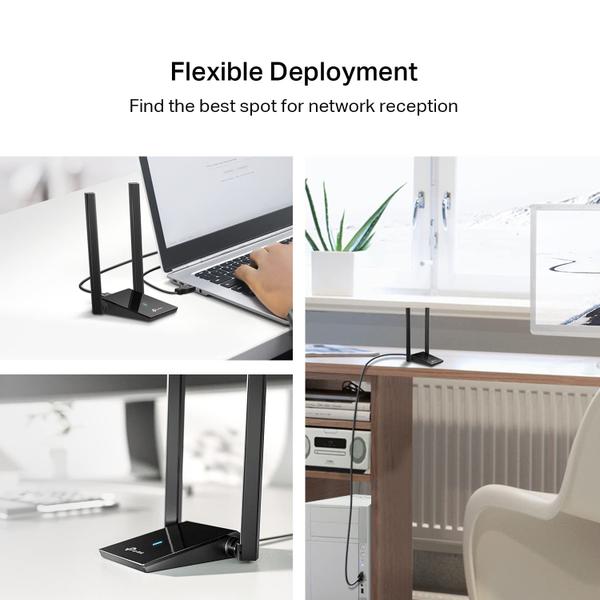 Imagem de Adaptador USB WiFi 6 TP-Link Archer TX20U Plus AX1800 para PC