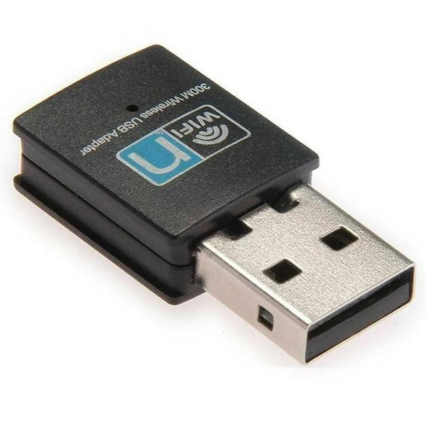 Imagem de Adaptador USB WiFi portátil de 300Mbps Dongle Wireless Network Receiver para laptop PC