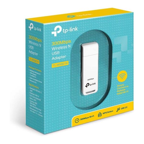 Imagem de Adaptador USB Wifi Tplink 300Mbps TL-WN821N