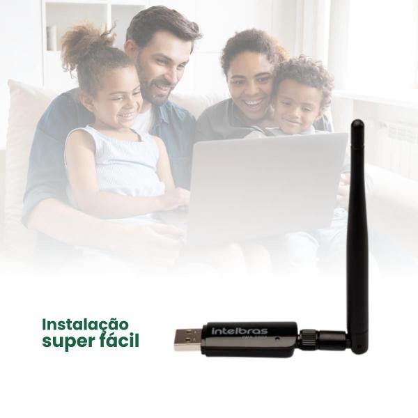 Imagem de Adaptador USB Wireless Intelbras IWA 3001