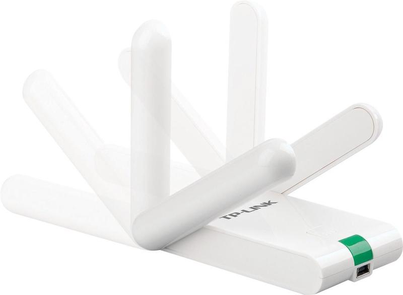 Imagem de Adaptador Usb Wireless N 300mbps  2 Antenas Destacável 3dbi Tl-wn822n