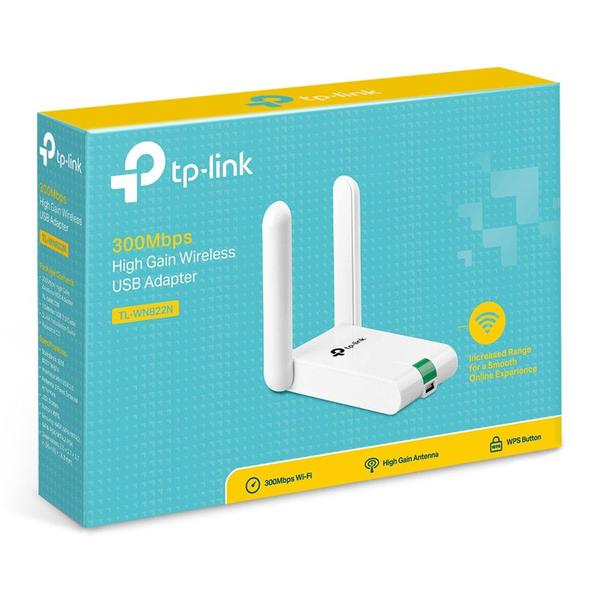 Imagem de Adaptador USB Wireless TP-LINK TL-WN822N 300Mbps  - BRANCO