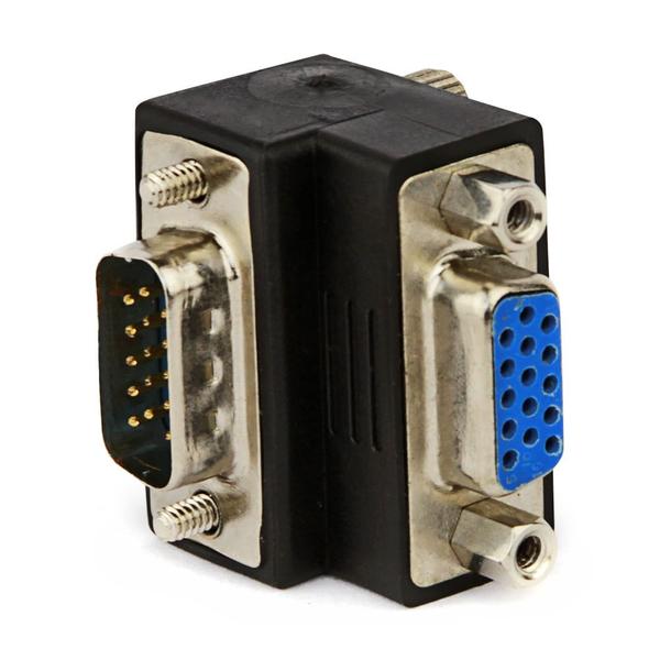 Adaptador VGA Macho para VGA - Fêmea 90º Graus - CIRILO CABOS Imagem de Adaptador VGA Macho para VGA - Fêmea 90º Graus