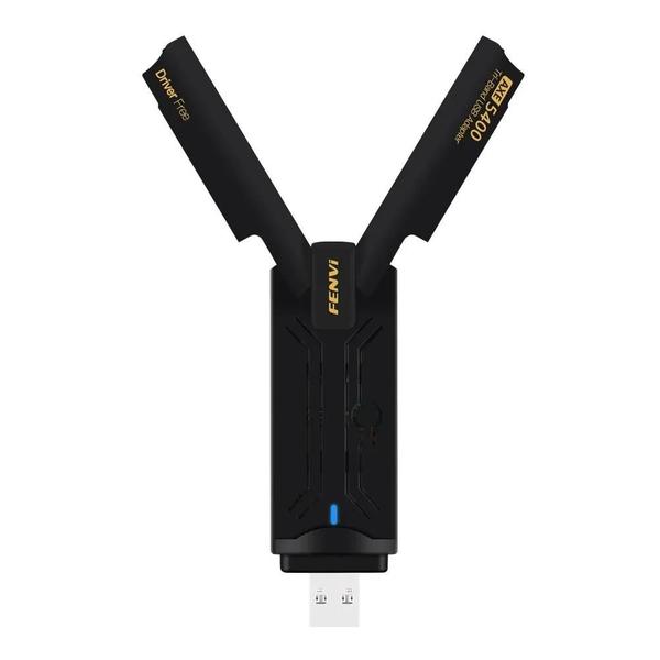 Imagem de Adaptador Wi-Fi 6E Tri-Band Fenvi AX5400 - 2.4G/5G/6GHz - USB 3.0