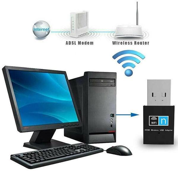 Imagem de Adaptador WiFi USB 300Mbps Wokex - Receptor Sem Fio