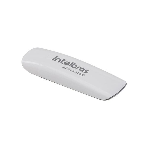 Imagem de Adaptador Wireless Intelbras 4710018 A1200 Action USB 3.0 Dual Band Branco