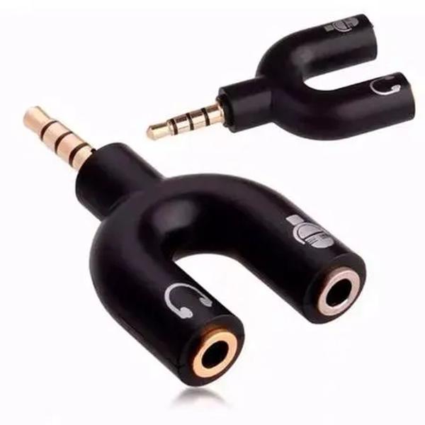 Imagem de Adaptador Y Plug P2 X P3 Splitter Headset Fone Microfone