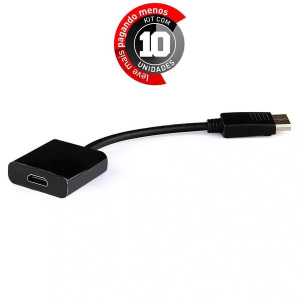 Imagem de Adaptadores Displayport Para Hdmi - Kit 10