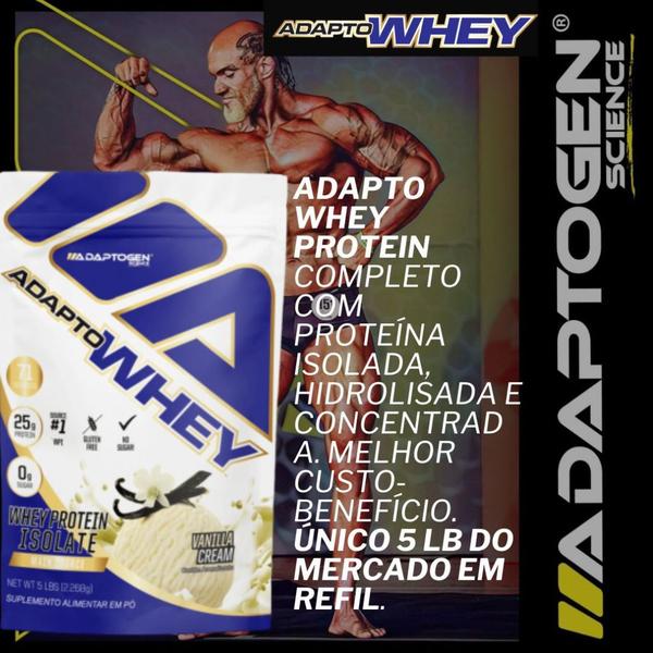 Imagem de Adapto Whey 3w 2268g Baunilha - Adaptogen Science