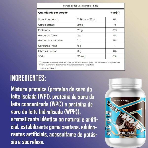 Imagem de Adapto Whey Cookies Cream 900G  Adaptogen