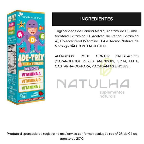 Imagem de Ade-Trix ( Vitaminas A, D E E) 30Ml - Flora Nativa