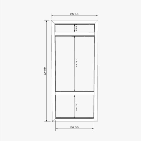 Imagem de Adega Bar Industrial Bebidas Prateleira Dupla Preta 90Cm