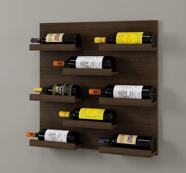 Imagem de Adega Berlim Barzinho parede suspenso porta vinhos sala churrasco whiskies garrafas MDF 67,5x60