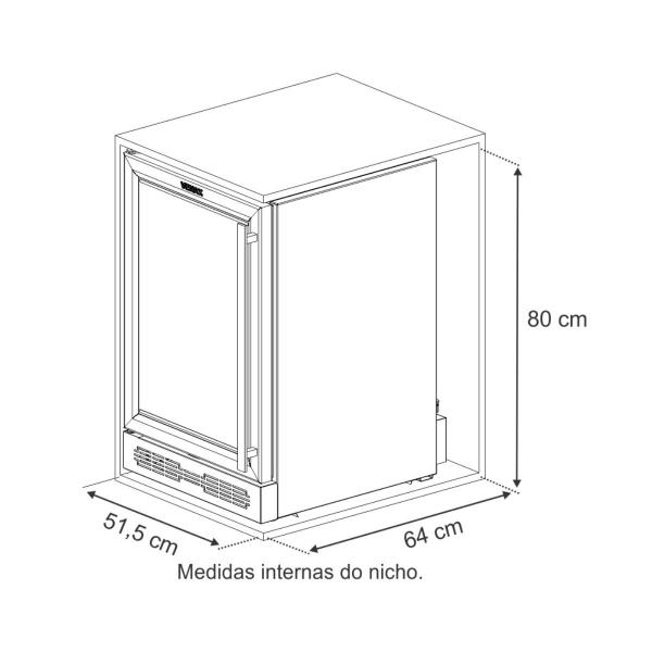 Imagem de Adega Cave In Touch 100 Preto Fosco