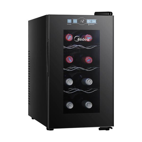 Adega Climatizada de Vinho 8 Garrafas Bivolt Midea Adega Climatizada de Vinho 8 Garrafas Bivolt Midea