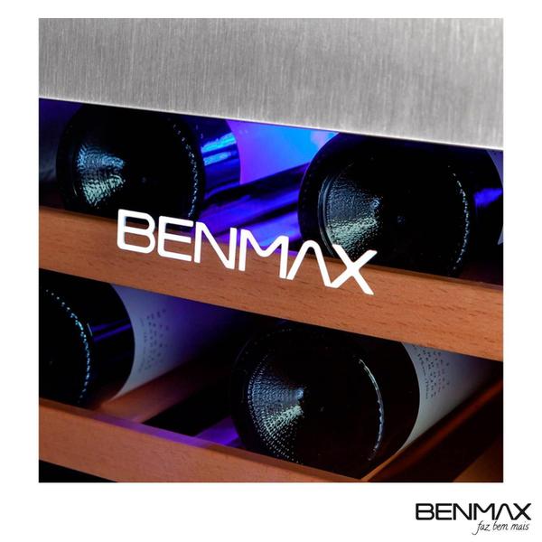 Imagem de Adega de Vinhos Benmax par 51 Garrafas com até 22C - BAC51