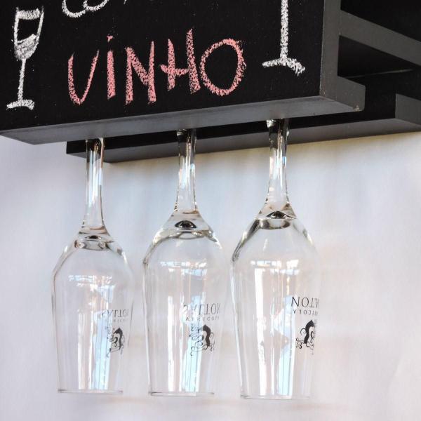 Imagem de Adega Parede Vinho Vinhos Barzinho Decoração Lousa Preto Mdf