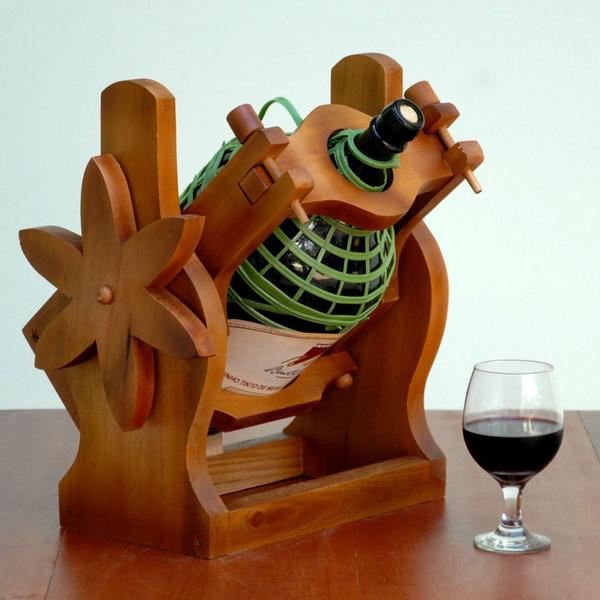 Adega Suporte Para Garrafão De Vinho Em Madeira Serve Fácil - Delenha Decor Imagem de Adega Suporte Para Garrafão De Vinho Em Madeira Serve Fácil