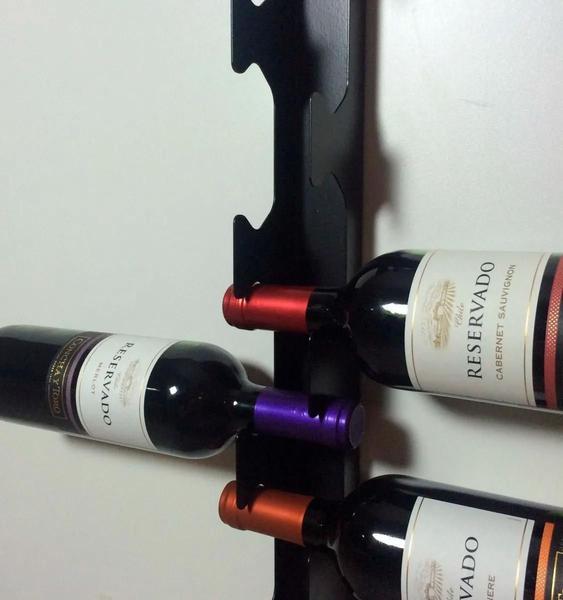 Adega Vertical Suporte Vinho Parede 12 Garrafas - Preto - Chp Innovare Imagem de Adega Vertical Suporte Vinho Parede 12 Garrafas - Preto
