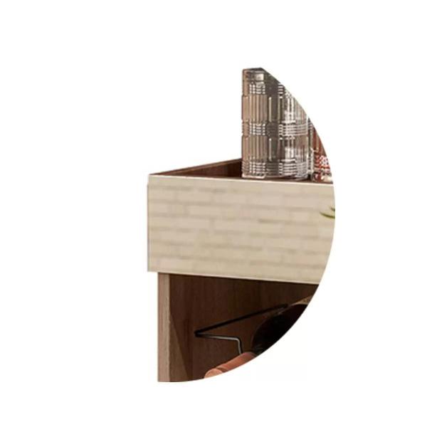 Adega Vinho Aurora Espelhada 6 Garrafas Pés Metálicos Estilo Industrial Cor Demolição com Preto - Tenda House - Dream Home Imagem de Adega Vinho Aurora Espelhada 6 Garrafas Pés Metálicos Estilo Industrial Cor Demolição com Preto - Tenda House