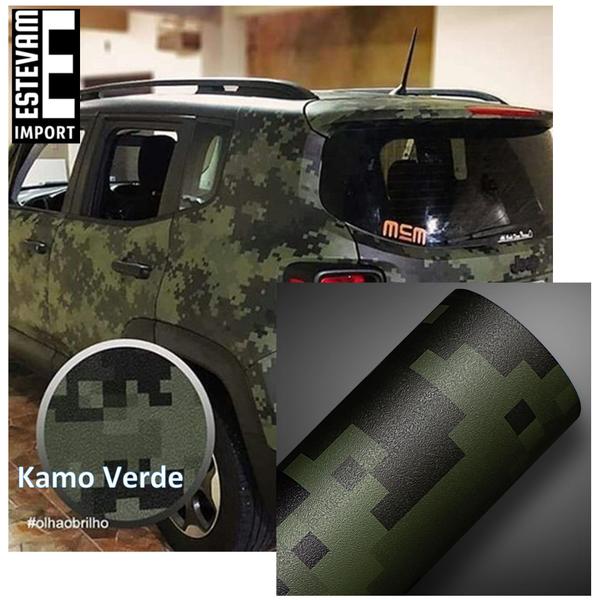 Imagem de Adesivo Automotivo Camuflado Para Envelopamento 1,38mx50cm