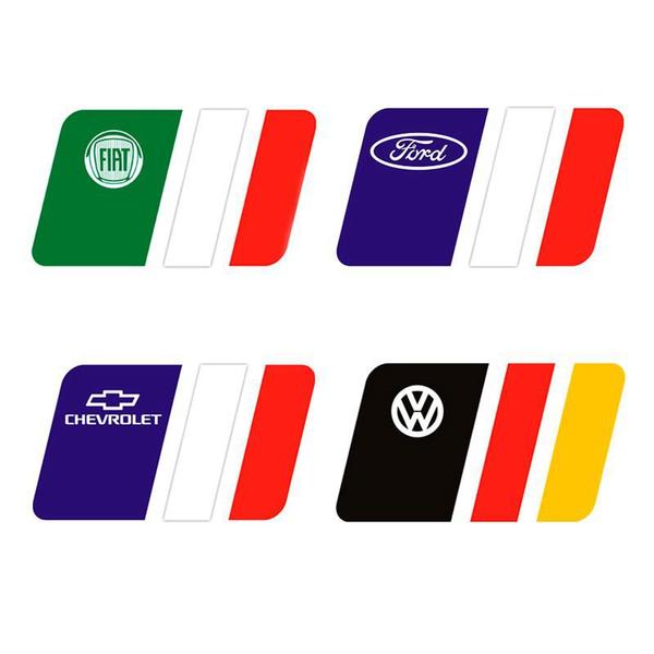 Imagem de Adesivo Bandeira País Alemanha, Itália, França Ford Fiat Vw