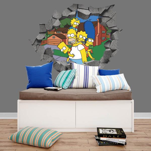 Imagem de Adesivo Buraco de parede Os Simpsons