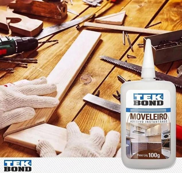 Imagem de Adesivo Cola Instantânea P/ Moveleiro Mdf 100g - Tekbond