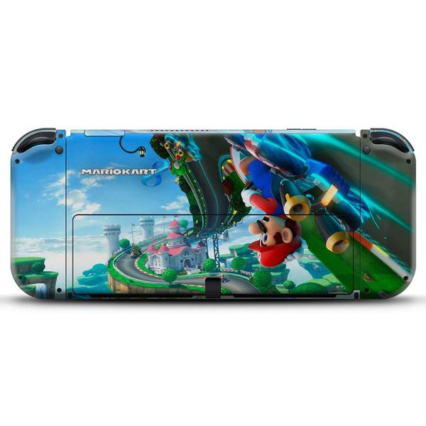 Imagem de Adesivo Compatível Nintendo Switch Oled Skin - Mario Kart 8