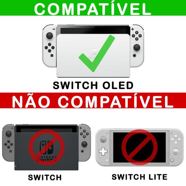 Imagem de Adesivo Compatível Nintendo Switch Oled Skin - Mario Kart 8