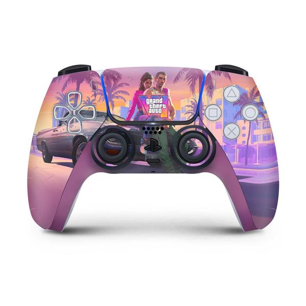 Imagem de Adesivo Compatível PS5 Controle Playstation 5 Skin - GTA 6 VI