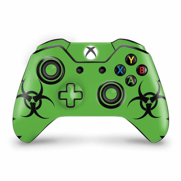 Imagem de Adesivo Compatível Xbox One Fat Controle Skin - Biohazard Radioativo