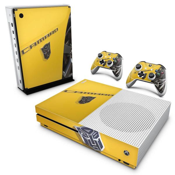 Imagem de Adesivo Compatível Xbox One S Slim Skin  - Camaro - Transformers