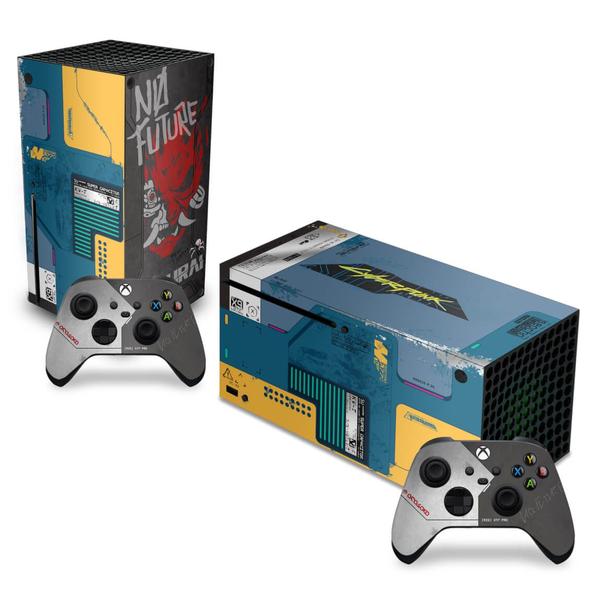 Imagem de Adesivo Compatível Xbox Series X Horizontal Skin - Cyberpunk 2077 Bundle