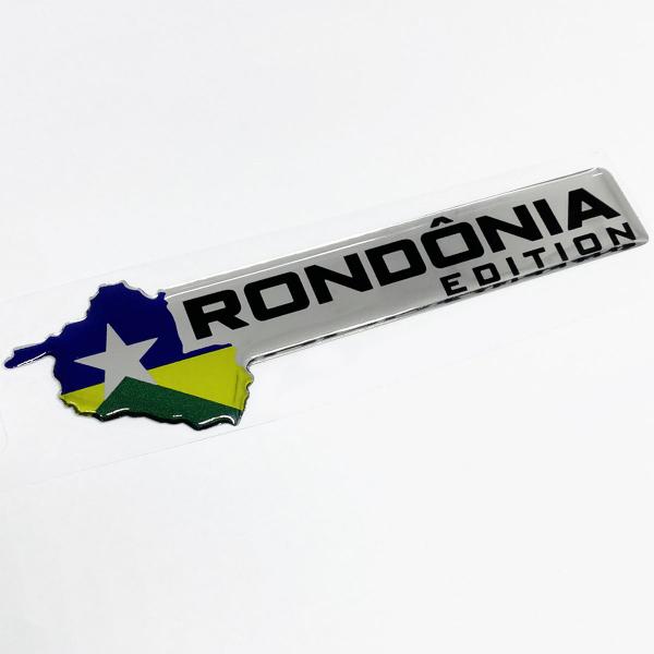 Imagem de Adesivo Cromado Resinado Rondônia Edition Emblema Universal