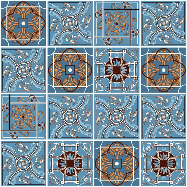 Adesivo de Azulejo Azul Vitoriano 15x15 cm com 36un - Quartinhos Imagem de Adesivo de Azulejo Azul Vitoriano 15x15 cm com 36un