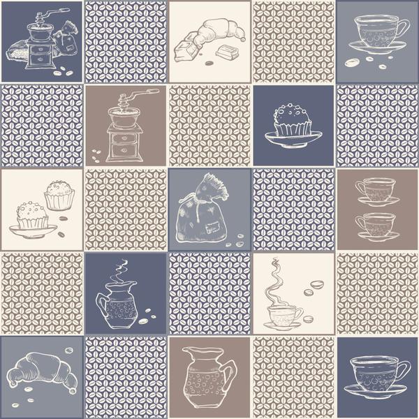 Imagem de Adesivo de Azulejo Cozinha Café 15x15cm com 36un